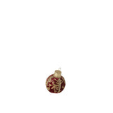 Boule de Noël J-Line rouge et or - vue avant