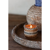 Photophore J-Line en verre marron, ambiance cosy