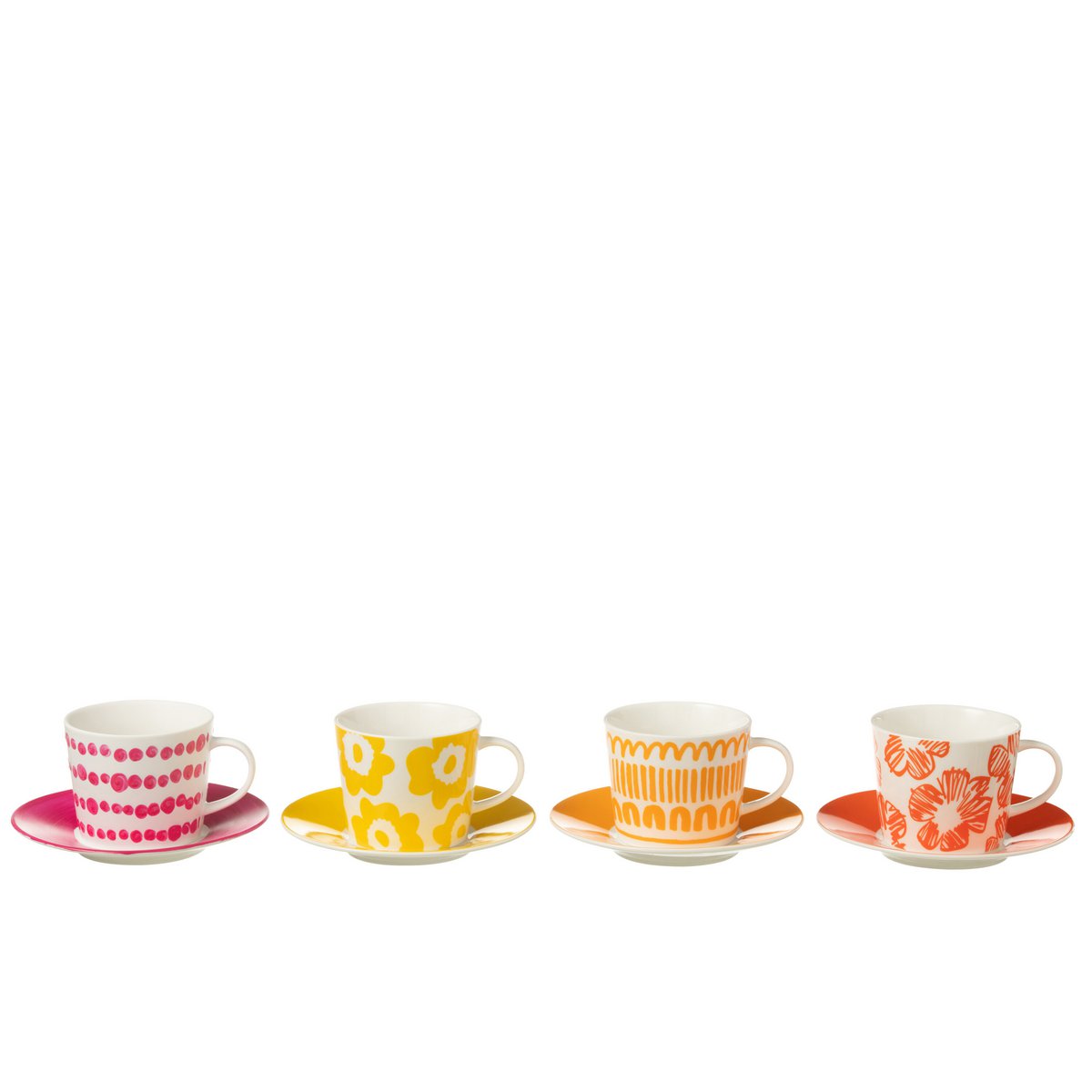 Set de vaisselle J-Line Ceramic Mix Large sur une table élégante