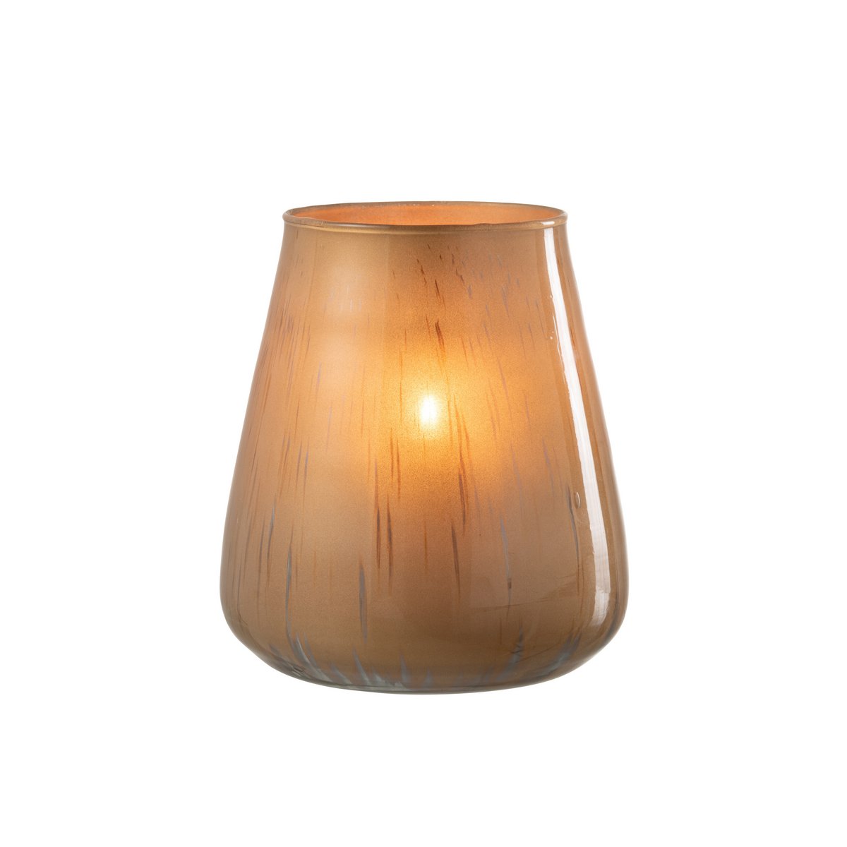 Lanterne J-Line Antique en verre marron, détail du verre