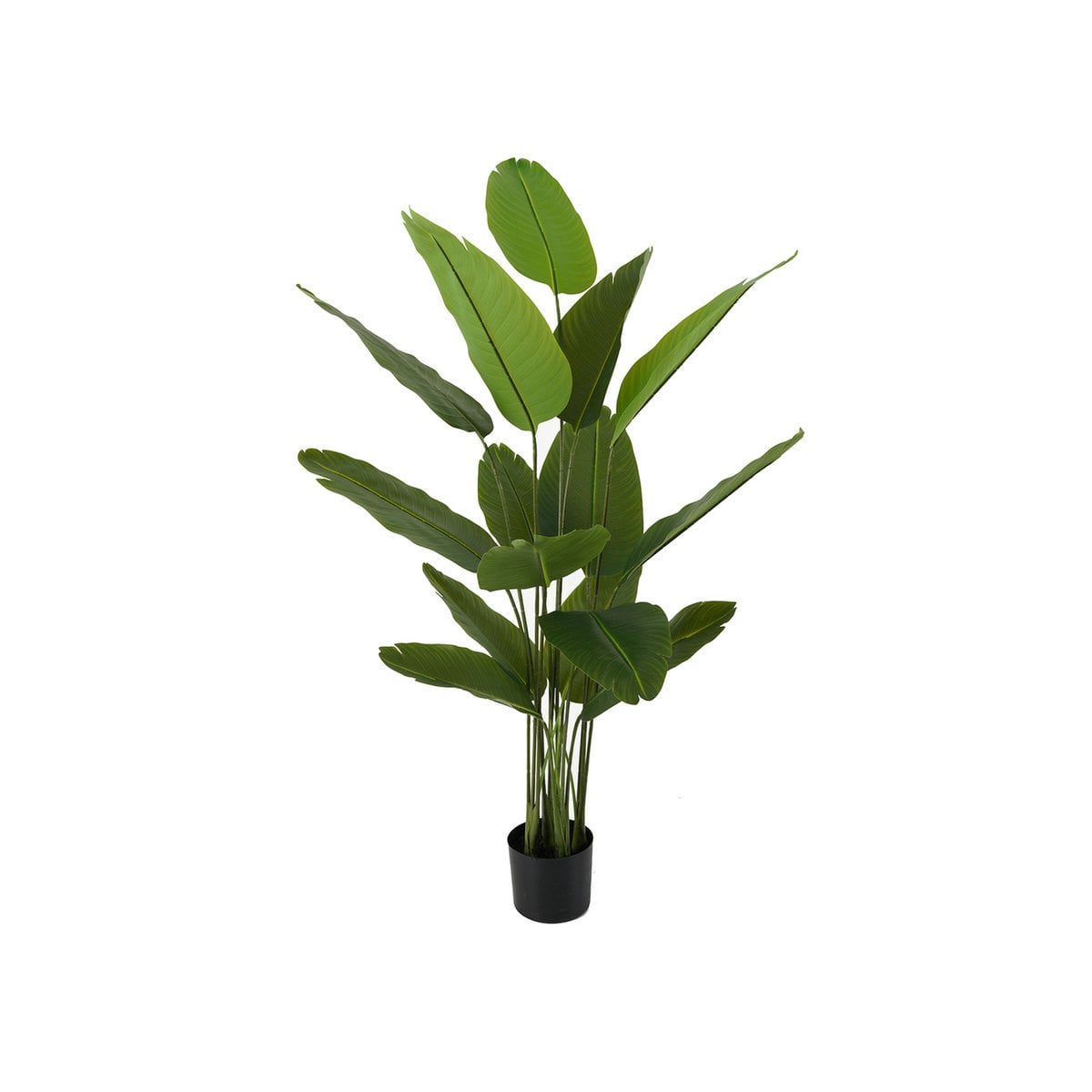 Plante artificielle Canna de Present Time, grande et élégante, en plastique vert