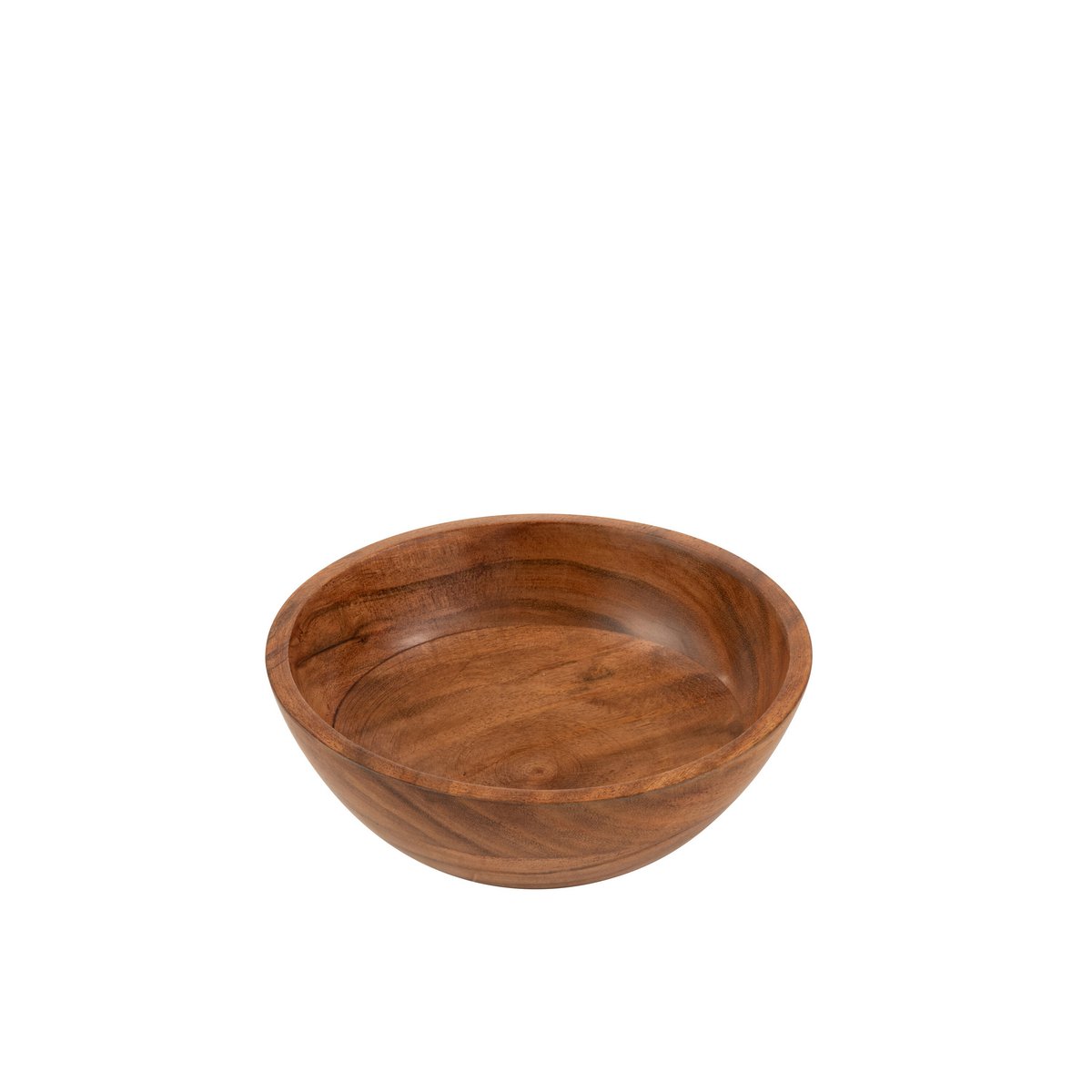 Bol J-Line Acacia en bois naturel, vue de face