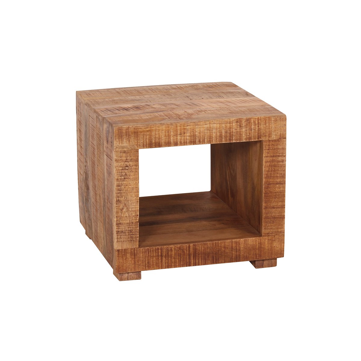 Détail du compartiment ouvert de la table basse