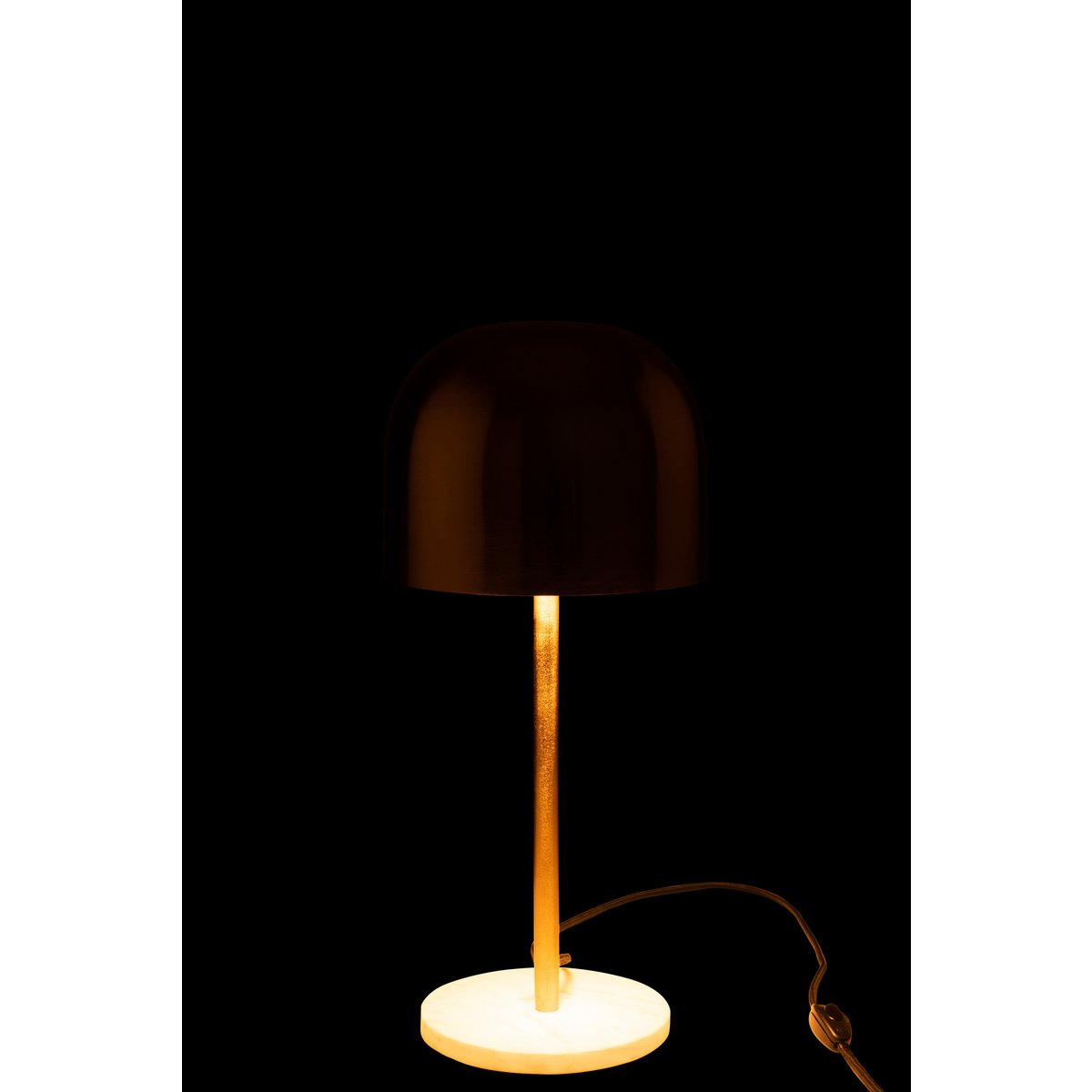 Zoom sur la base en marbre de la lampe J-Line Queen