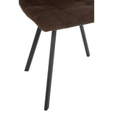 Chaise J-Line Clark avec vue sur les pieds en métal, robustesse assurée