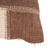 La Housse de Coussin Cocoa Patchwork - Marron Naturel