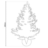 Arbre de Noël LED avec des baies et des pommes de pin - H: 45 cm