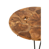 Détail du bois de la table basse J-Line Samuel