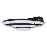 LED DE PLAGE CCT LED "circulo" en métal noir et en plastique de couleur sable Ø 60 cm