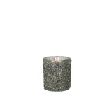 Photophore J-Line Glitter en verre gris, vue de côté