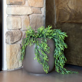 Cache-pot en fibre de pierre beige taupe