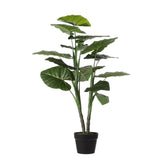 Plante artificielle Taro Vert avec grandes feuilles plates