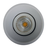 LED construit -in spot "taro" Ø 9,4 cm, 10 cm de profondeur, en métal blanc, 6 watts, blanc chaud