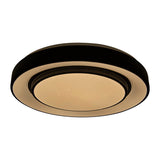Plafond LED "Monterey" Ø 47,5 cm, de nombreuses fonctions, en métal et en plastique en noir, avec des LED intégrées, un éclairage pour les salons, le couloir ou le bureau