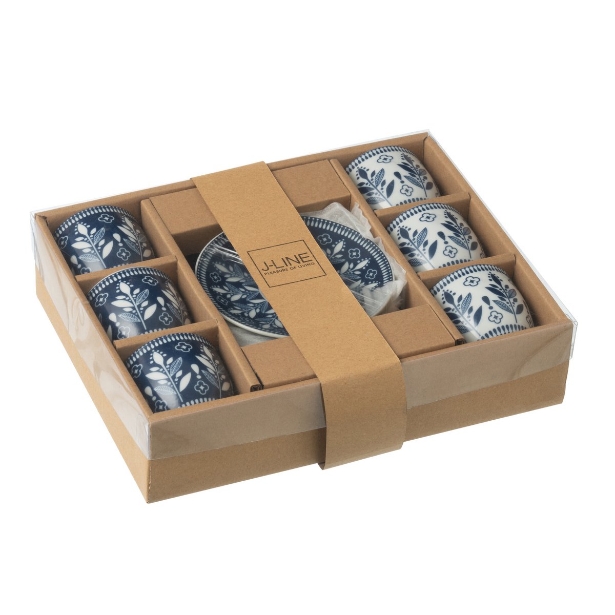 Détails de la boîte J-Line en céramique bleu foncé