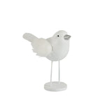 Figure Vogel en polyresine blanc de J-Line, vue de face