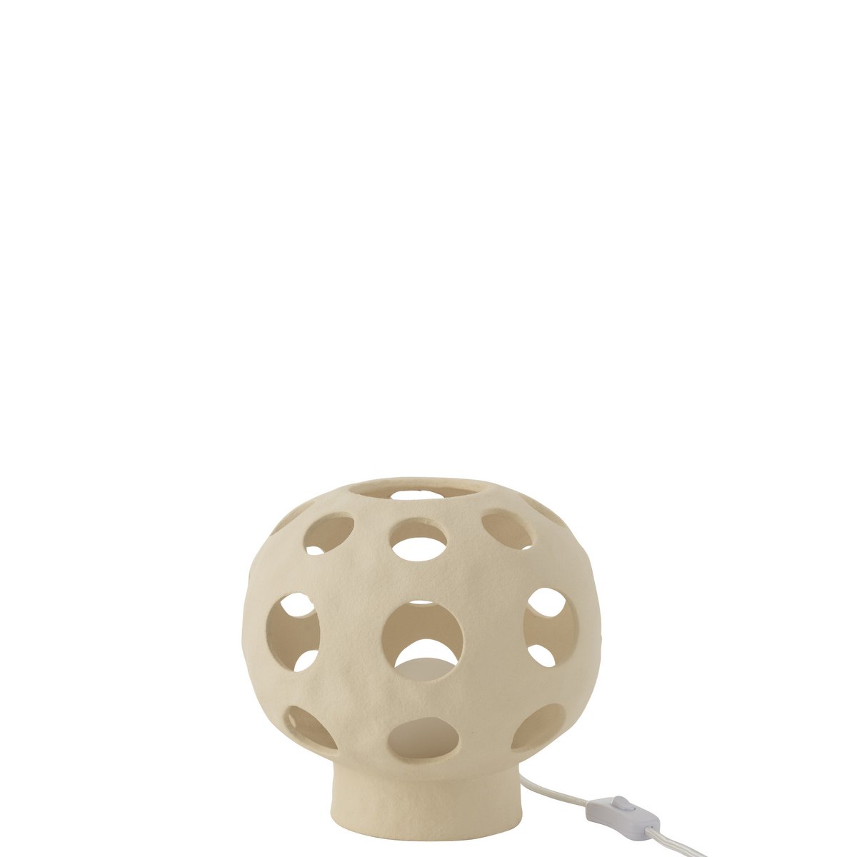 Détail de la finition en céramique de la lampe Globe J-Line