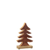 Décoration Pin sur Pied J-Line en bois naturel, vue de face