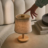 Lampe rechargeable en bois marron clair Rover