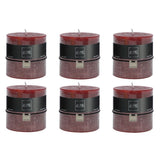 Bougie cylindrique J-Line bordeaux, design épuré et élégant