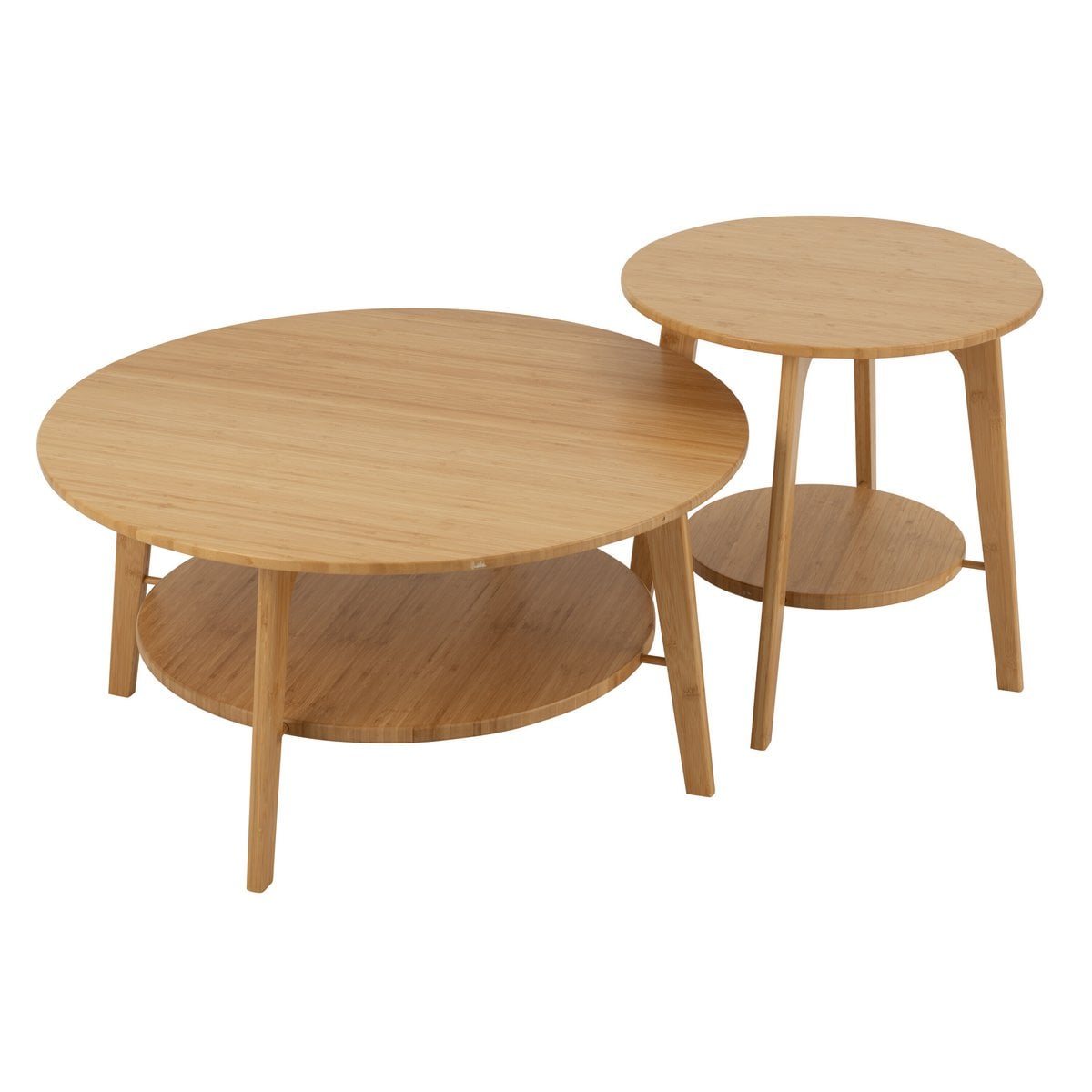 Ambiance chaleureuse avec la table d'appoint en bambou