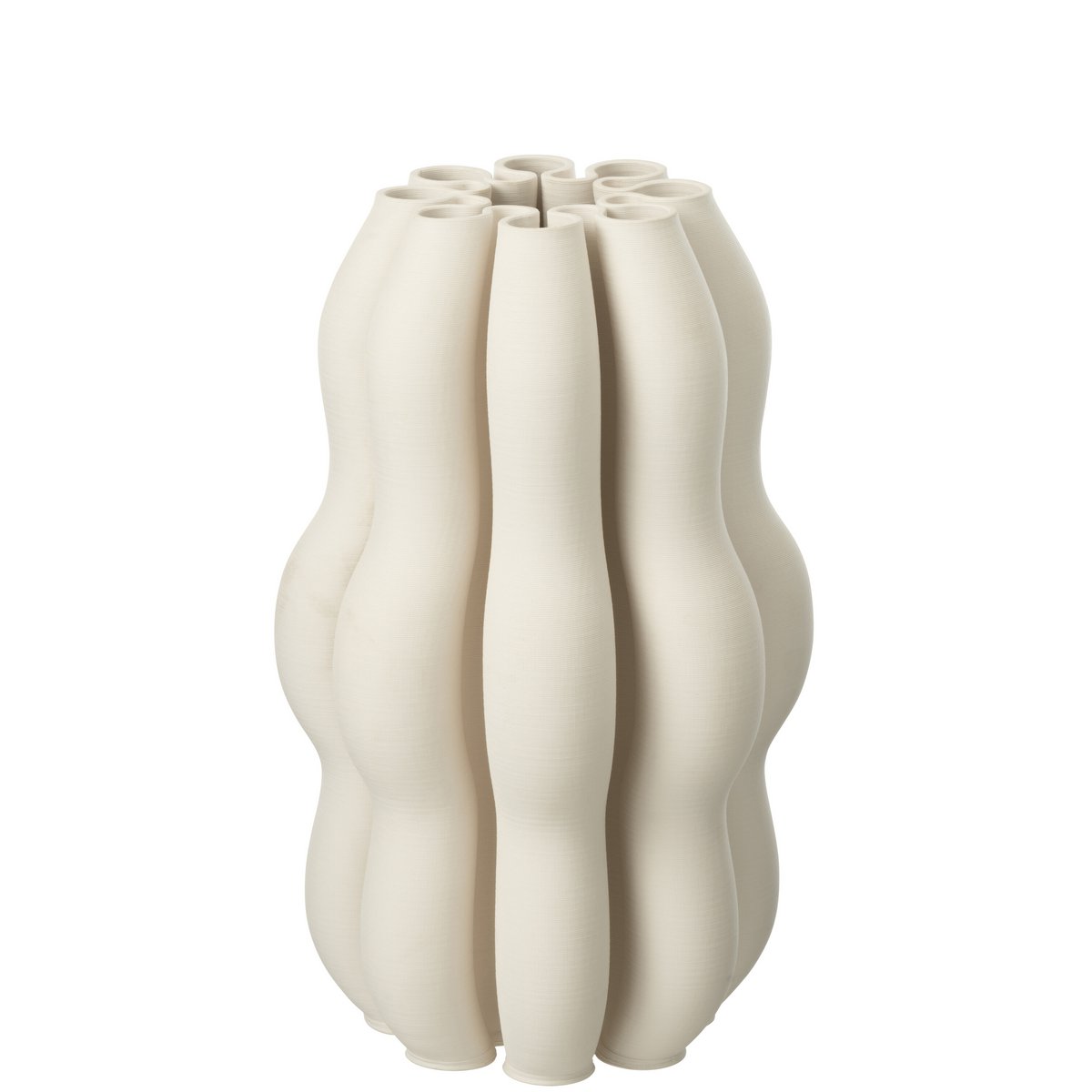 Vase J-Line Nas avec des fleurs, décoration élégante