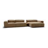 Edda angle tablettes Teddy brown - Vue latérale
