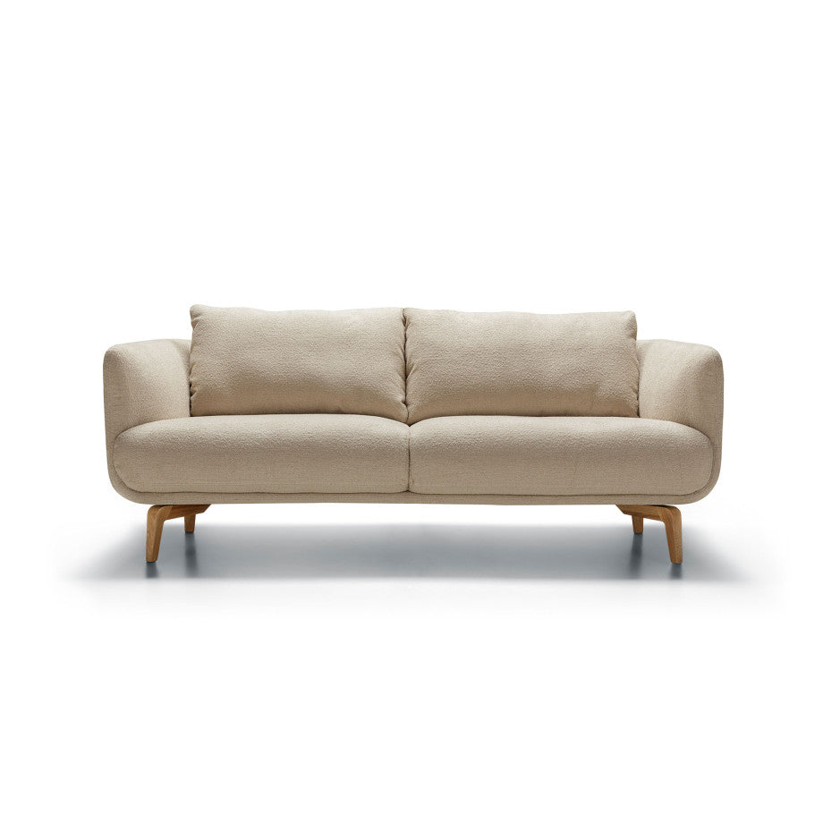 Moa bouclette Light Beige - Vue de face