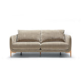 Jenny velours Cold Beige 2 places - Vue de face