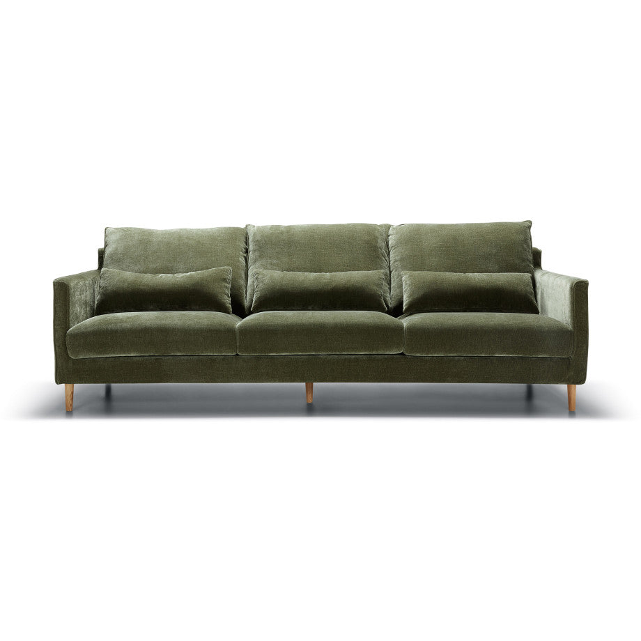 Sally velours Forest Green - Vue de face