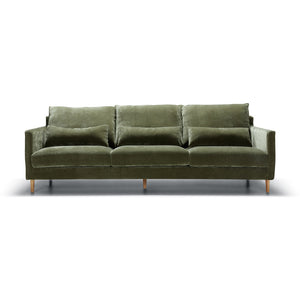 Sally velours Forest Green - Vue de face