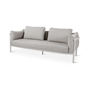 Canapé outdoor Liv Castle Line en aluminium coloris Dune