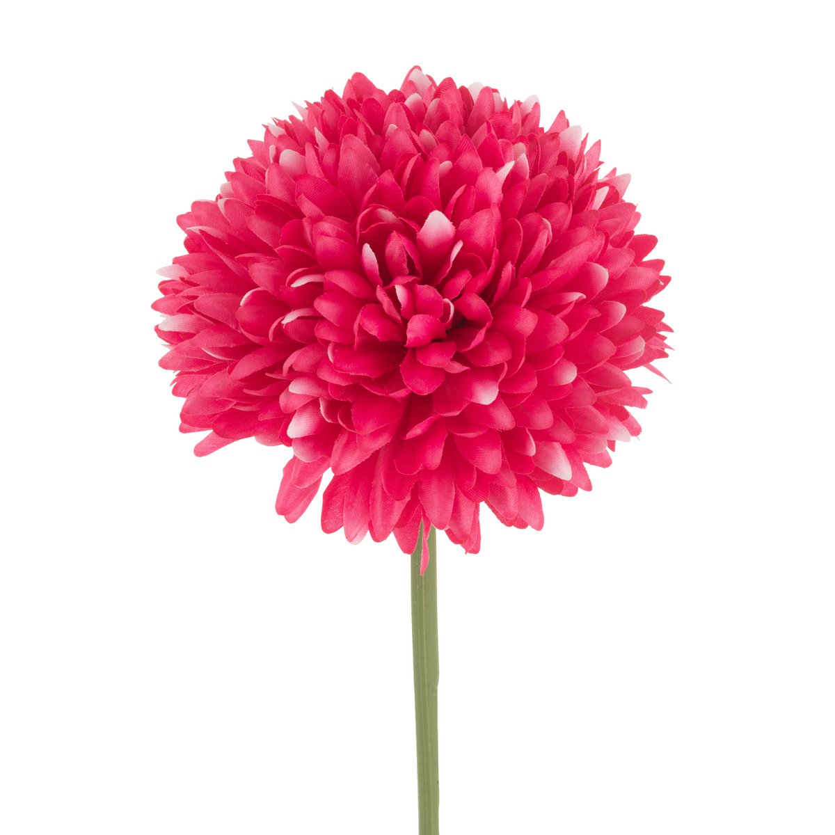 Plante artificielle J-Line Chrysanthemum rose sur fond blanc