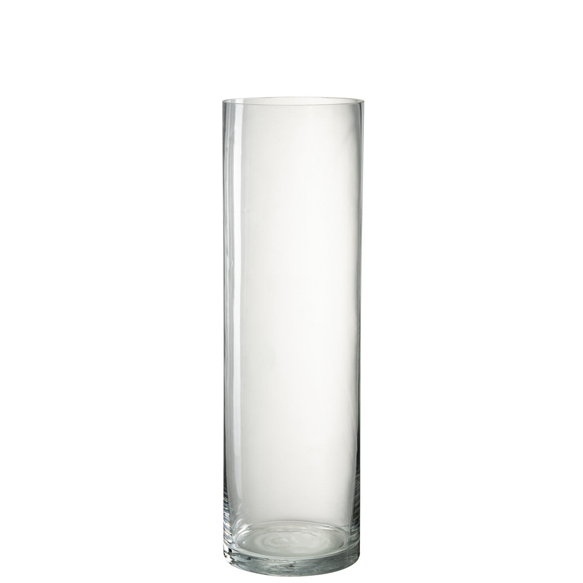 Vase Cylindre ECA J-Line en verre transparent, détail du verre