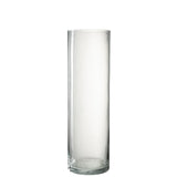 Vase Cylindre ECA J-Line en verre transparent, détail du verre