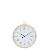 Horloge J-LIGNE SIDES en jute naturel, design élégant et moderne.