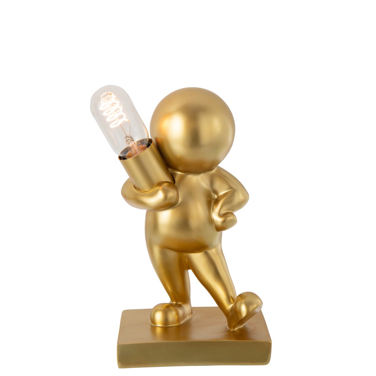Détail de la finition dorée de la lampe J-Line Marcel