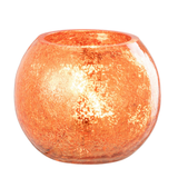 Lanterne J-Line Ball Craquelé en verre doré vue de face
