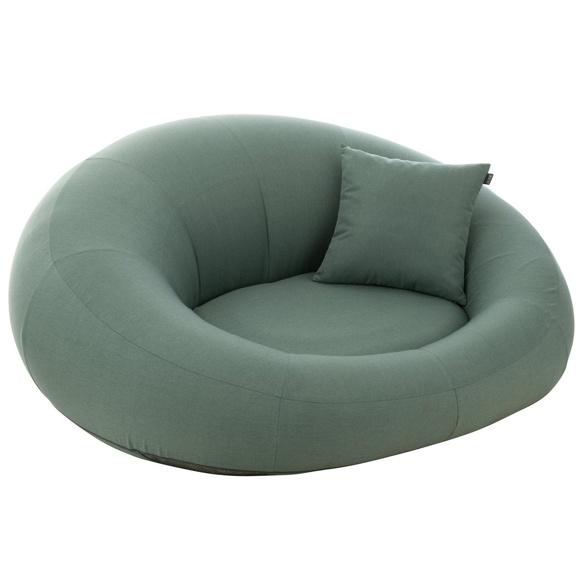 Matelas J-Line Donut vert sur une terrasse