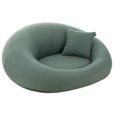 Matelas J-Line Donut vert sur une terrasse