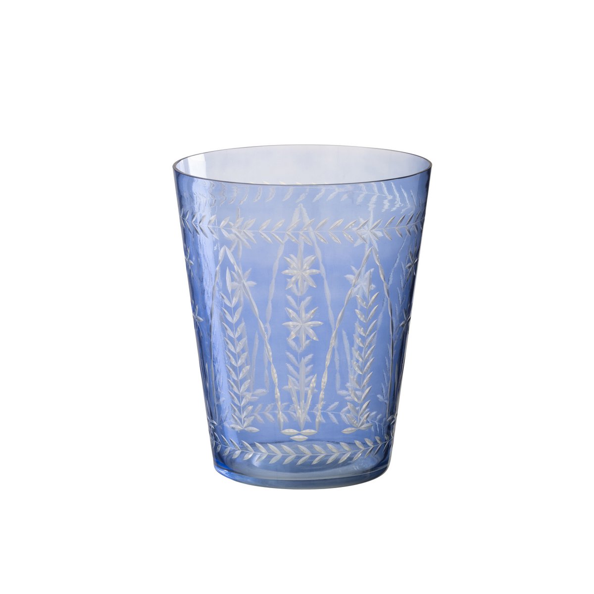 Vase Tarifa J-Line en verre bleu, élégant et moderne, Ø 19 cm