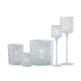 Photophore J-Line sur pied Santorini - verre - blanc - grand