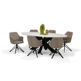 Chaise de bras Calvin Turning Bow Black tissu vert doux