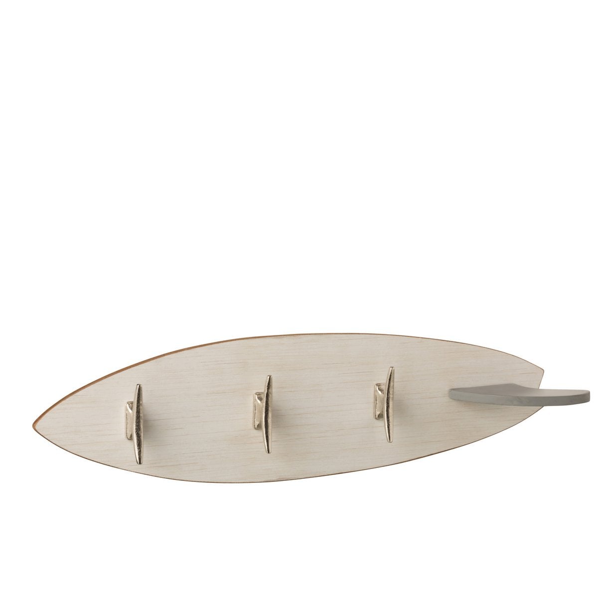 Porte-manteau Surfboard J-Line avec crochets en métal argenté