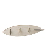 Porte-manteau Surfboard J-Line avec crochets en métal argenté
