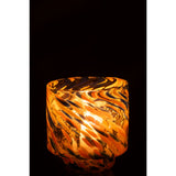 Détail du vase J-Line Arun, finition en verre élégant.