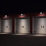 LED LEIL "RADIA" 30W avec capteur, en métal et verre en noir, avec LED intégrée