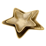 Déco Shell Star 2er set Starlight Gold ou Silver Christmas Decorations Aluminium