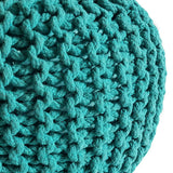 Tabouret de tricot pouf Ø 45 h 30 cm cm siège pouf tricot plancher