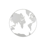 Détail du tableau mémo carte du monde avec aimants en place
